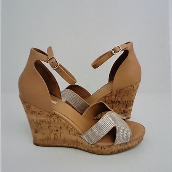 MATERIAL GIRL PLASFORM  WEDGE OPEN TOE WOMEN"S SANDAL - Picture 4 of 14